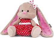 Зайка Лин в красном платье мягкая игрушка 25 см в подарочной упаковке Jack&Lin