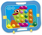 Мозаика для малышей кнопками Кнопик Бабочка 8 шаблонов 48 кнопочек Игродром 1toy Т16701