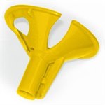 Розетка для крепления надутого воздушного шарика 100 шт. желтые