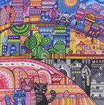 DaVICI деревянные пазлы Город котиков