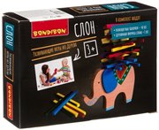 Слон Деревянная развивающая игра балансир Bondibon ВВ4194