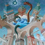 DaVICI деревянные пазлы Купание разноцветного дракона