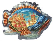 DaVICI деревянные пазлы Обитаемая рыба