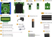Научный конструктор Октагон Программируемый гусеничный робот PinLab
