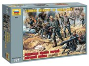 Набор солдатиков масштаб 1/72 Немецкая пехота Первой Мировой войны 8083 Звезда