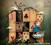 Алиса в Стране Чудес Фигурный деревянный пазл 48 деталей Нескучные Игры 8172