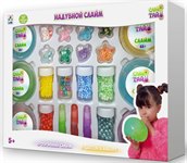 Слайм тайм Набор надувного слайма 6 цветов с украшениями 1TOY Т17647
