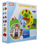 Тактильное лото Развивающая игра для малышей Растем вместе 1TOY Т16222