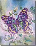 Мозаика из пайеток на холсте Бабочка Волшебная мастерская МХ-15