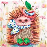 Мозаика из пайеток на холсте Ежиха Волшебная мастерская МХ-28