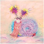 Мозаика из пайеток на холсте Улиточка Волшебная мастерская МХ-29