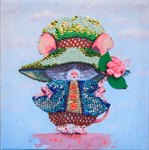 Мышка Мозаика из пайеток на холсте Волшебная мастерская МХ-23